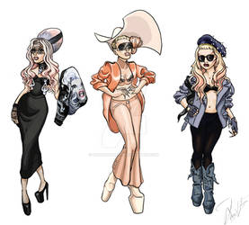 Gaga Candids 2011: Blonde to Pink