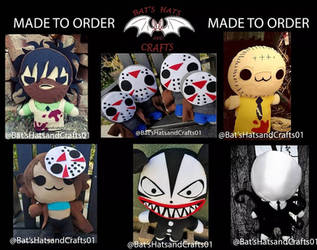 Made to Order Plushies Horror