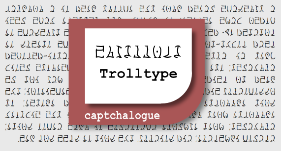 TrollType, a font for Homestuck Trolls