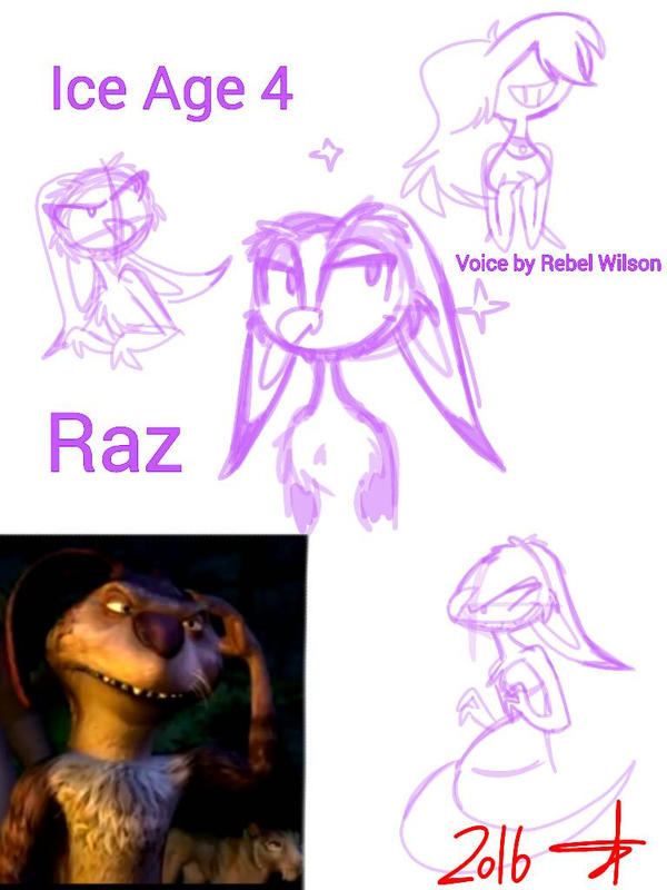Ice Age Razz Raz sketches by ArtyfulDrawing on DeviantArt