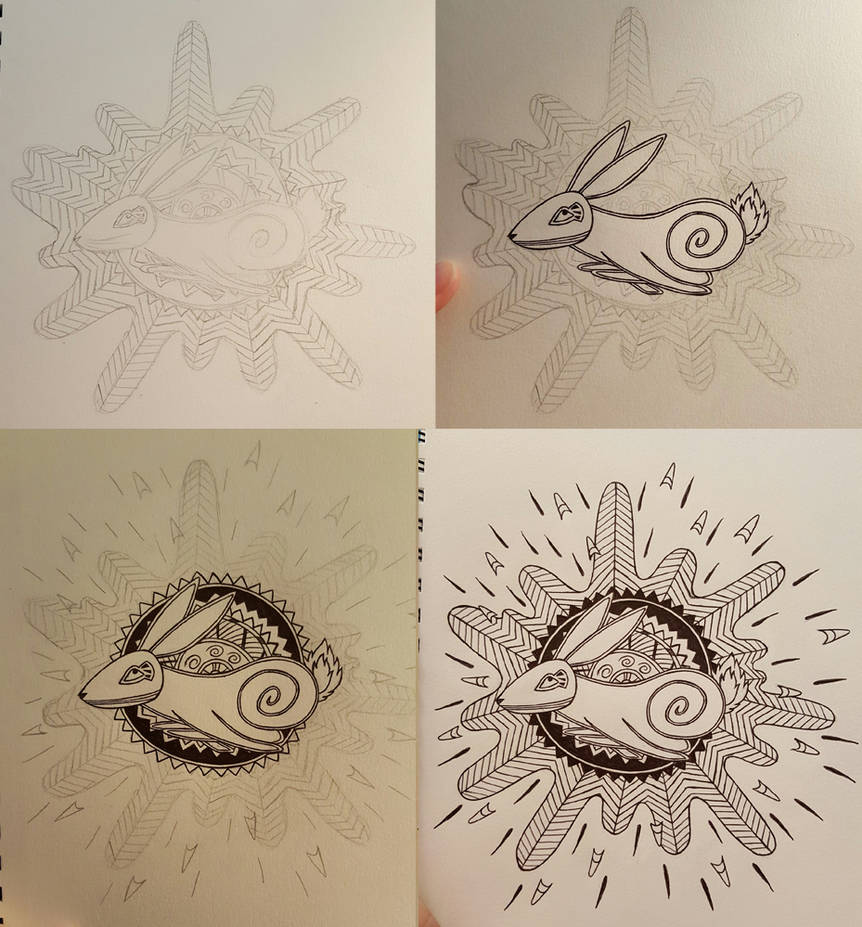 Traditional Inking by xCascabelle on DeviantArt