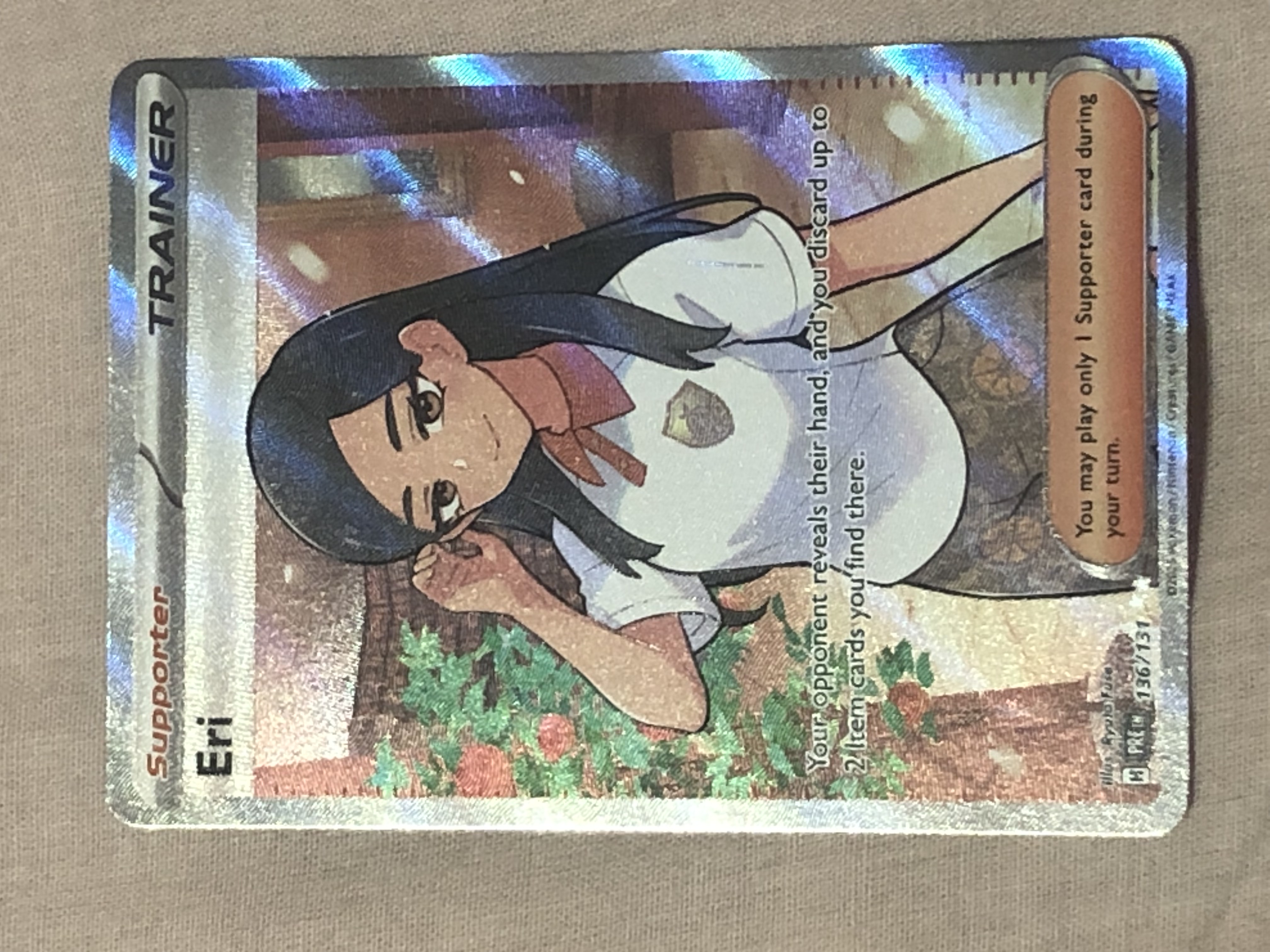 eri pokemon card full art got all the rizz she be pullin all the trainers nah but one of my latest pulls to add to the collection #POKEMONCARDS #POKEMONTCG # #OfficialMacWeston #CONTENTCREATOR Eri Full Art Prismatic Evolution