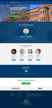Courses and Learning PSD Template
