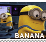 Despicable Me Minions Love Banana Stamp