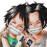 Ace y Luffy - Brothers forever