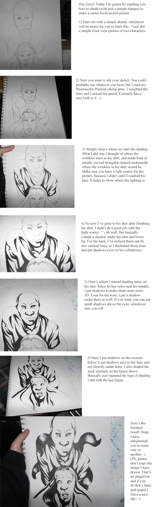 Comic Book Shading Tutorial by glochma on DeviantArt