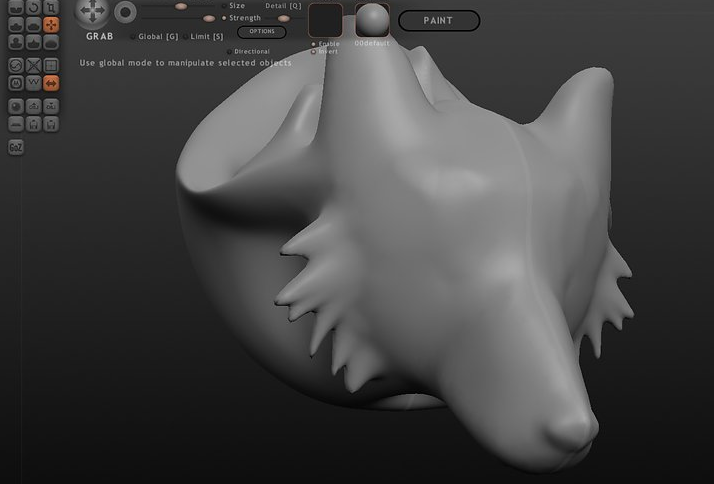 Wolf WIP (Sculptris)