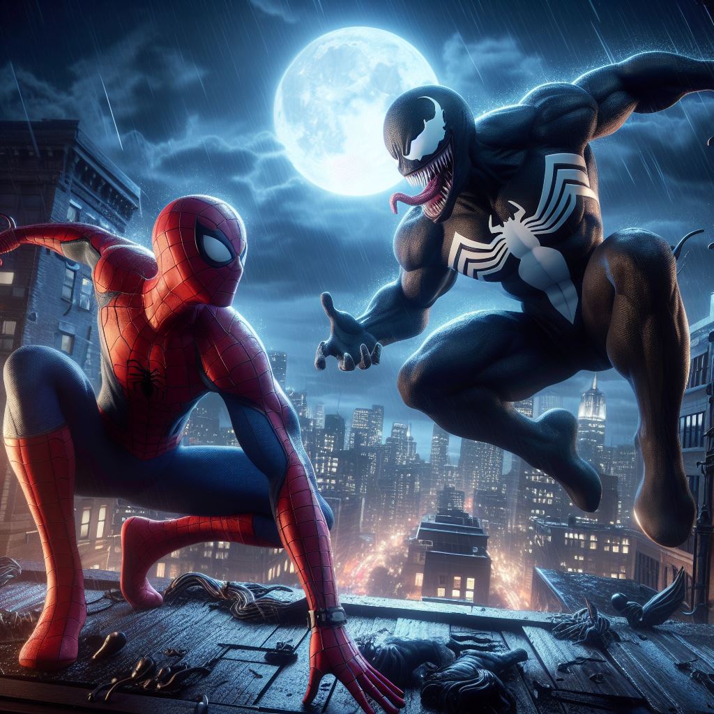 Spiderman VS Venom AI by superflashofficial on DeviantArt