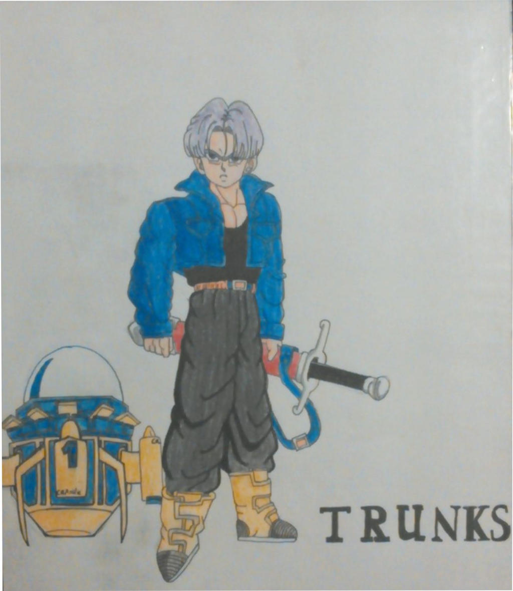 Trunks Holding His Sword by trunks1986 on DeviantArt