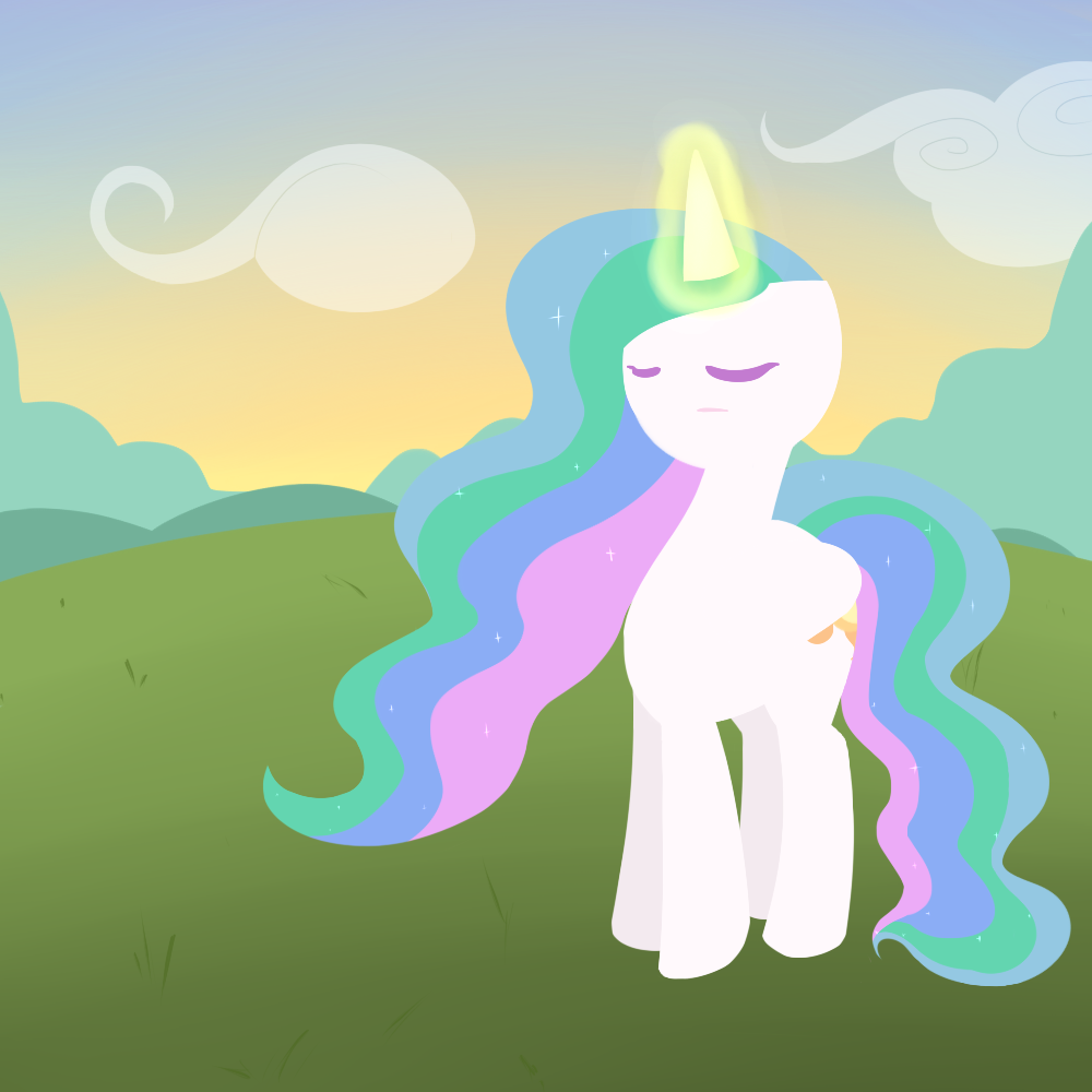 Celestia raising the sun