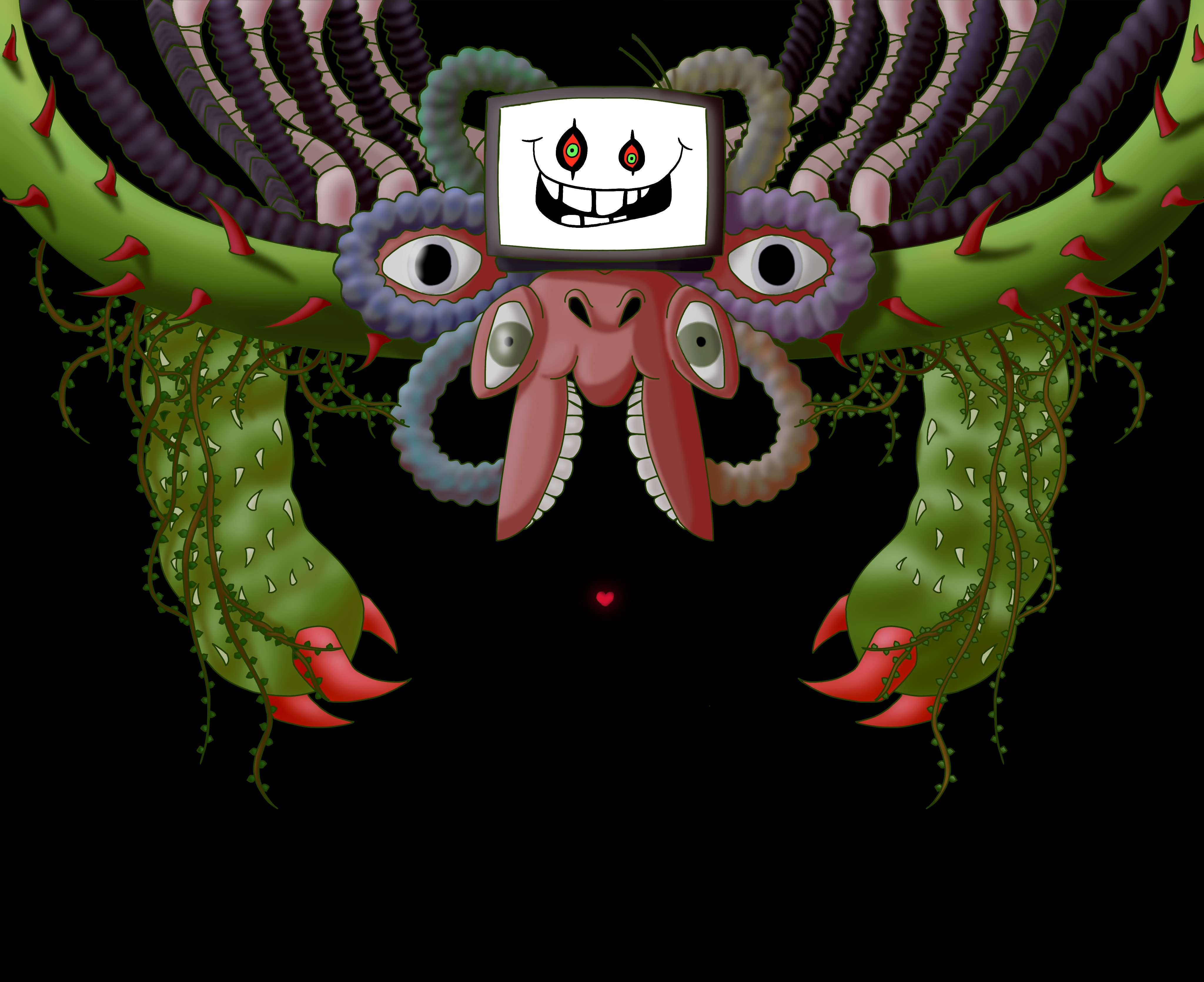 Omega Flowey (Art Collab Singular Piece) by HeartOfTheFrozenCrow on ...