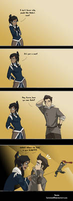 Korra actually likes Mako's scarf