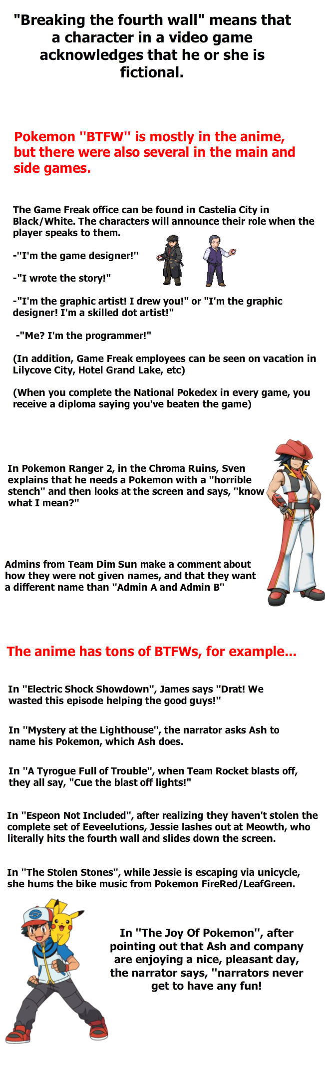 Breaking the Fourth Wall in Pokemon