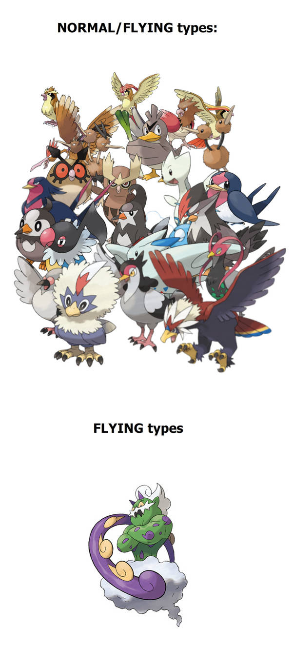Normal/Flying Types by Tayzonrai on DeviantArt