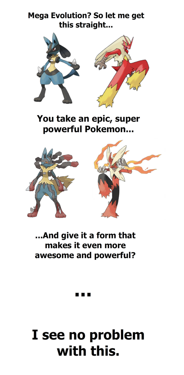 I wanted a side-by-side comparison of the new Mega Evolutions and