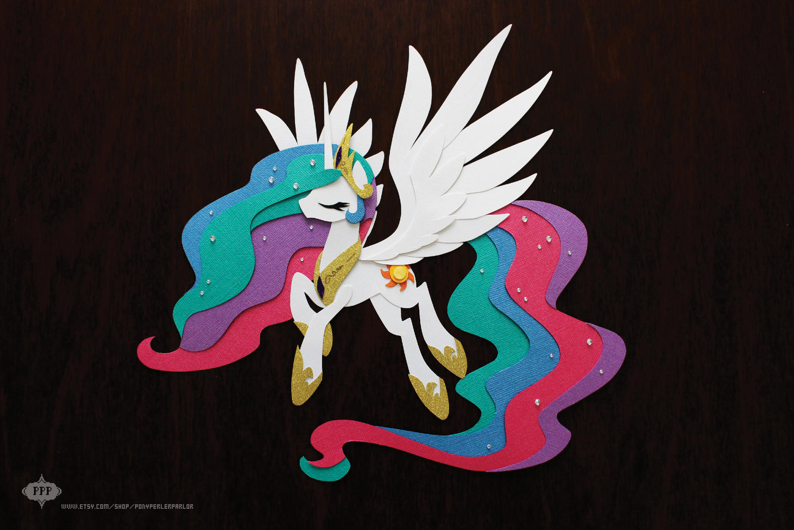 OOAK Princess Celestia Shadowbox (Sold)