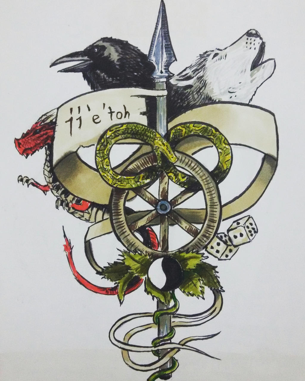 The Wheel of Time - Tattoo Desing / 9 March, 2017 by ahmetmeseli on  DeviantArt