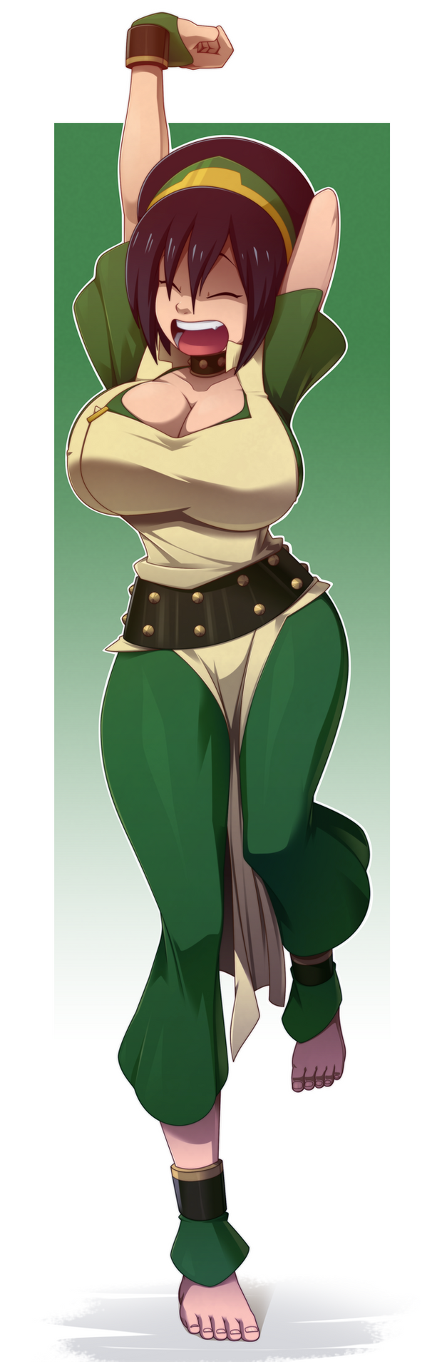 Tired Toph by RealRavenRavenRaven on DeviantArt