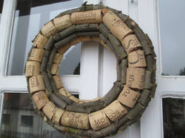 Wreath for the wine lovers, cellar owners