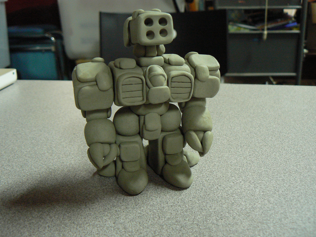 Chunky Robot Front View