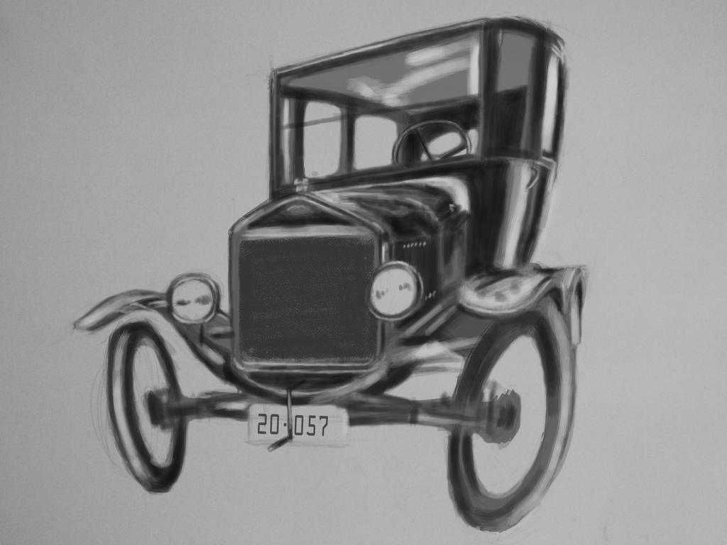 Model T sketch by MegaDrawer02 on DeviantArt