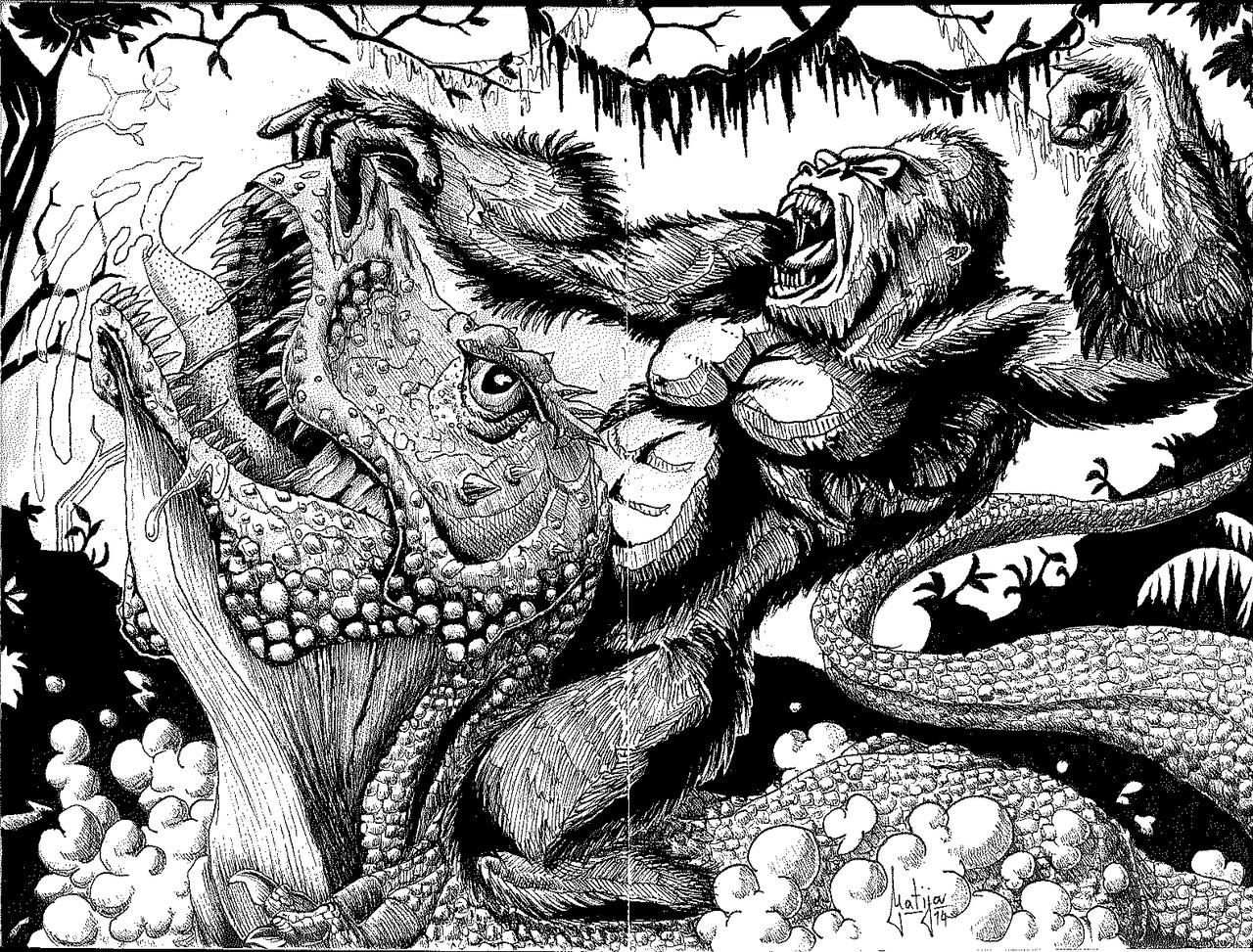 Раскраска Кинг Конг остров черепа