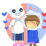 FanArt - Sans and Frisk PageDoll