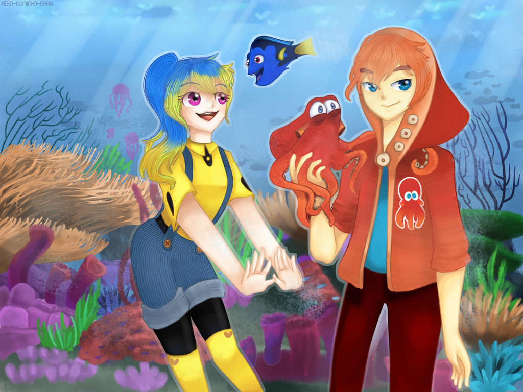 FanArt Dory And Hank Gijinka By Neko kumicho chan On DeviantArt fanart-dory-and-hank-gijinka-by-neko-kumicho-chan-on-deviantart