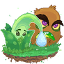 FanArt - Aloe and Kiwibeast Pagedoll