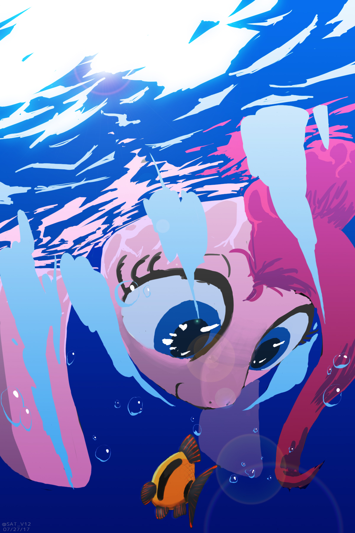 Fish and pinkie