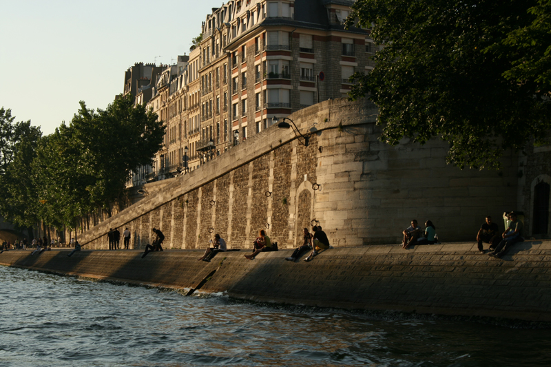 along the Quai de Seine