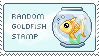 Random Goldfish Stamp by delusional-dreams