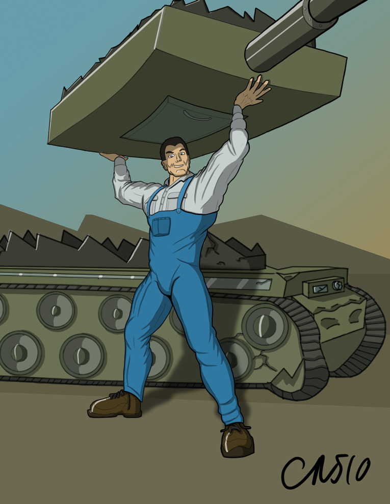 Joe Magarac (Character Commission) by CrimzonNova510 on DeviantArt