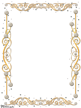 golden frame with gems png