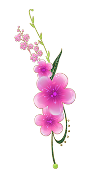 sweet pink flowers png