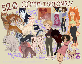 $20 COMMISSIONS [FLATRATE!!!!]