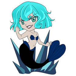 Commision: Chibi Moon Cassandra Mermaid