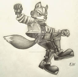 Fox McCloud Pencil Drawing 5