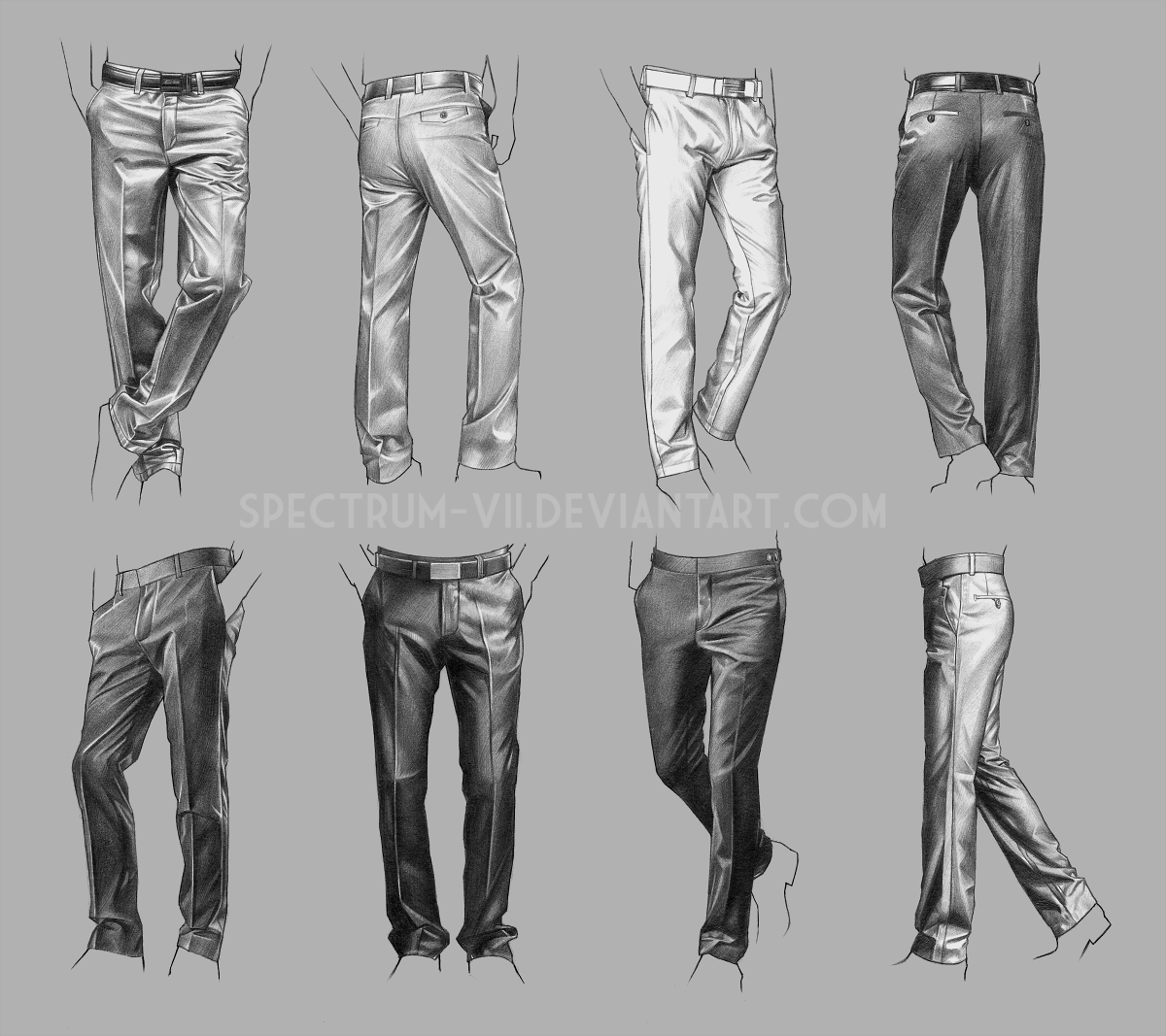 A study in suit pants by Spectrum-VII on DeviantArt