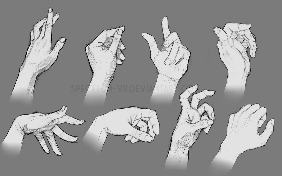 Sketch study-- hands