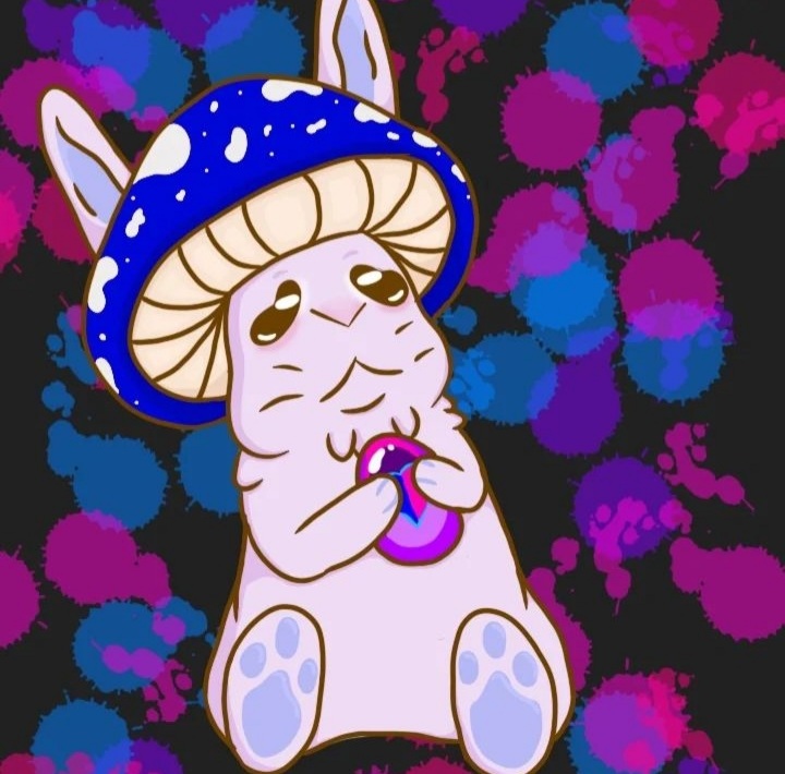 Mushroom Rabbit holding an egg by Nightaleena on DeviantArt