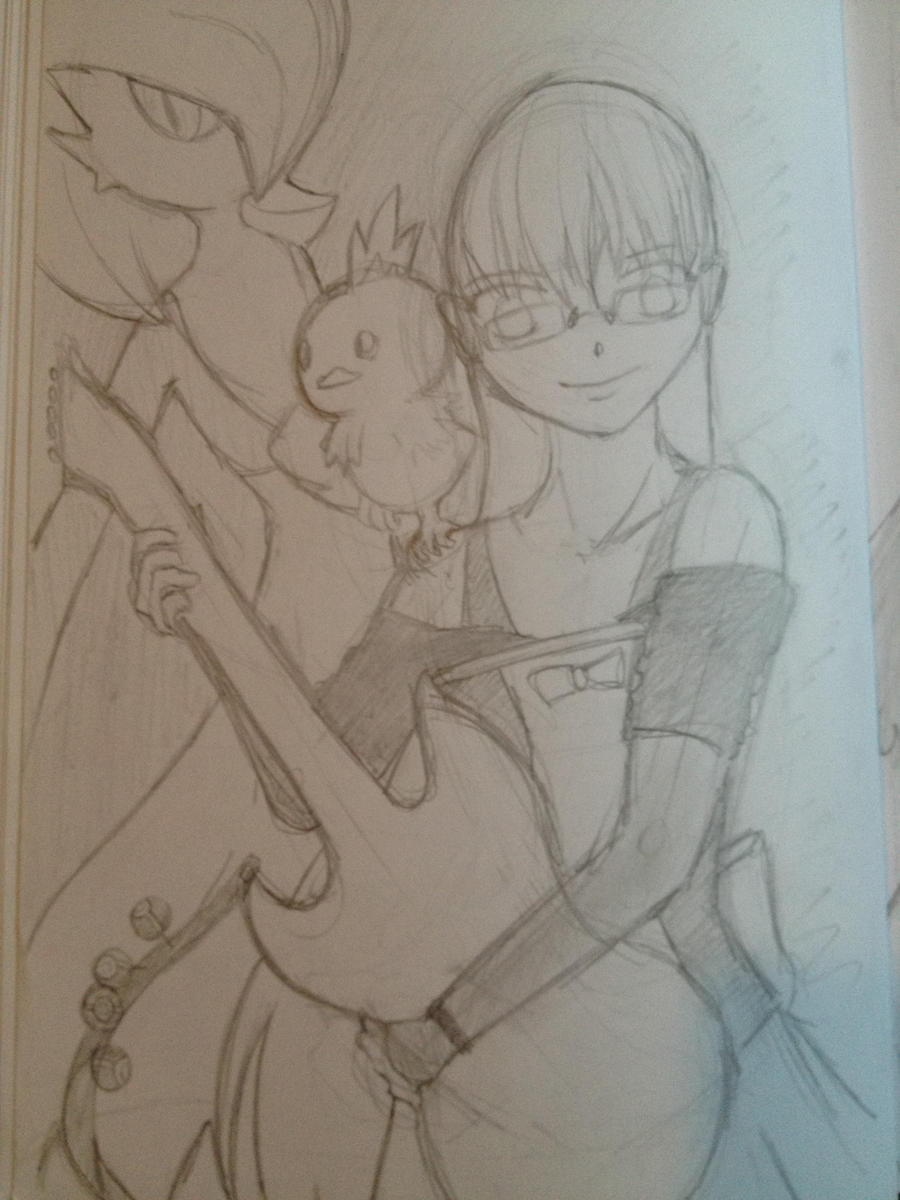 SKETCH: Me as a Pokemon trainer