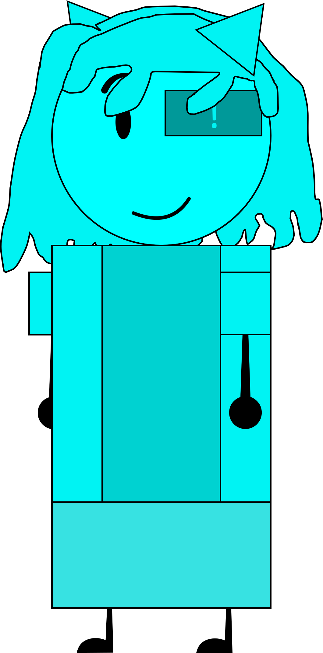 Cyan Colorblock Deviantart (GIFT) Cyan by Tmoblieandfriends on DeviantArt