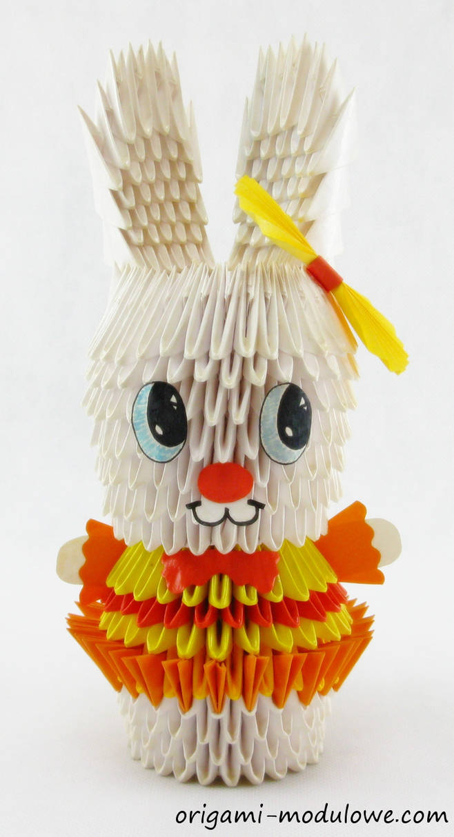 Complex Origami Rabbit Modular Origami Mrs. Rabbit by origamimodulowe on DeviantArt
