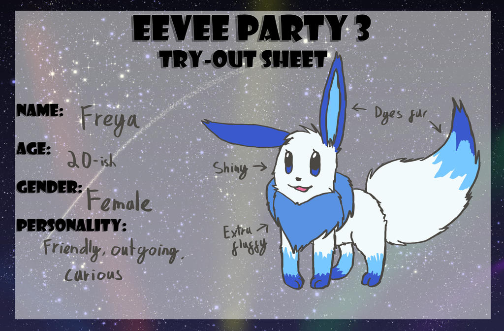 Eevee Party 3 Sheet- Freya