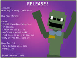 (C4D) DSAF Vanny Voxel Model Release!