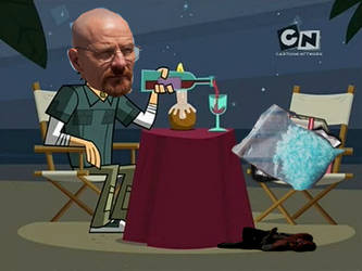 Walter White Having a Nice Dinner with His Meth :)