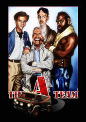 A-Team caricature poster