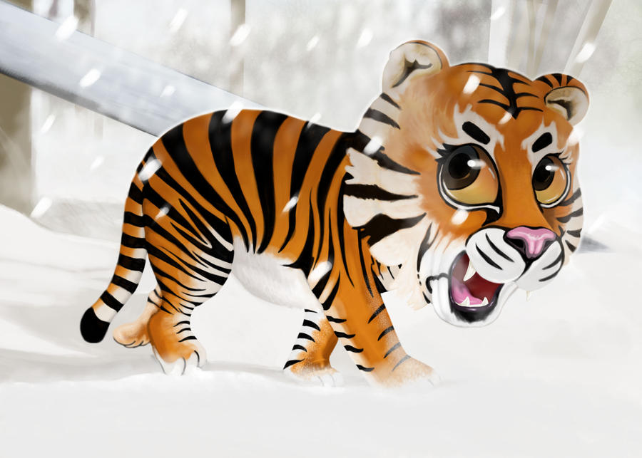 Baby Tiger by 23Ninja on DeviantArt