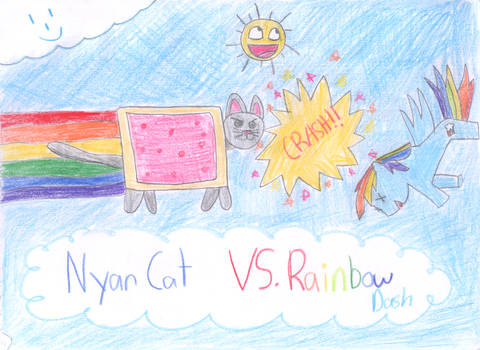 Nyan Cat vs Rainbow Dash